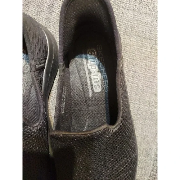SKECHERS Slip-Ins GO WALK FLEX Relish Walking Sneakers Black 124963 Womens 10 - Picture 8 of 9